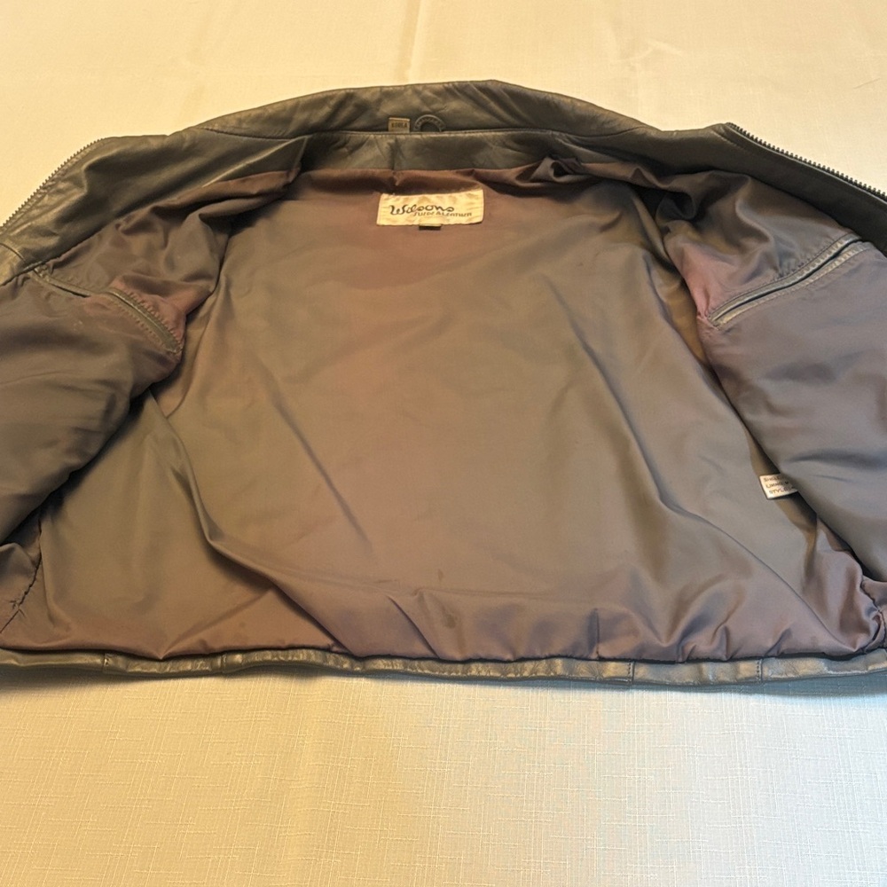 Wilsons Leather Men's Gray Jacket Size 42 - Picture 8 of 12